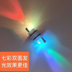 漁人百寶閣 雙光源七彩帶魚燈LED集魚燈 水下防水誘魚燈 425電池, 雙光源雙電池深水誘魚燈外掛款（綠光單閃）,5個（帶10個電池）, 1個