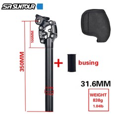 SR SUNTOUR NCX 자전거 50MM 30 시트 31 댐핑 27 튜브 산악 서스펜션 30 33 350MM 여행 30 28, SUNTOUR 31 6MM Case