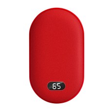 暖手寶充電式二合一便攜式數顯雙面發熱暖寶寶, 貓耳暖手寶-白色,6000m標配版1-3小時