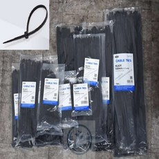 따뜻한잡화점 100mm 흑색케이블타이 100개입 멀티탭선정리 컴퓨터케이블정리