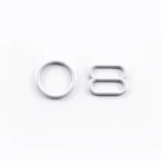 50Set 6-20mm 브래지어 비키니 버클 금속 스트랩 버클 속옷 슬라이더 O D 링 걸쇠 옷 단추 후크 DIY 재봉, 06 White, 06 White