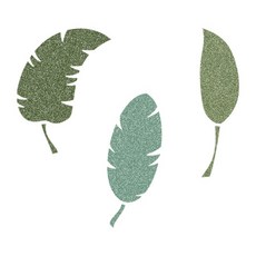 나무인형키즈 스텐실도안 2107 깃털모양 열대 나뭇잎 가든 정원 스텐실, 1개