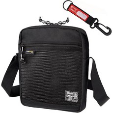 Rough Enough EDC 백 남성용 크로스바디 백 지갑 숄더 휴대폰 여행 야외 도구 파우치 캐주얼 블랙 코듀라