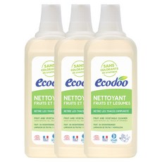 에코두 과일/야채 세정제 (에코서트 인증 1종), 750ml, 3개
