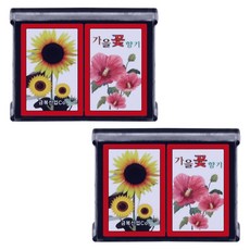 가을꽃 향기 화투, 2개, 레드