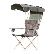 戶外露營遮陽折疊椅 便攜式休閒沙灘釣魚椅, 1個, 墨綠(2張請分開下)