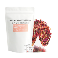 히비스커스 딸기차 티백 리필형 꽃차 과일차 블랜딩차, 30개입, 1g