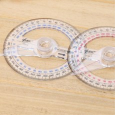 초등학생 생활계확표만들기 원형 각도기 학교준비물 답례품 유아동문구 학습용자 학원, 1개