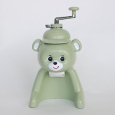 가정용 눈꽃빙수기계 눈굴리는 귀여운 곰돌이빙수기 4컬러, 1. 그린