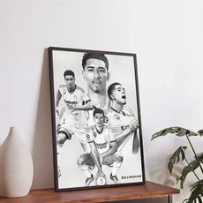 축구 스타 Jude Bellingham 포스터 미적 캔버스 벽 예술 홈 장식 거실 침실 세련된 인쇄 그림, 01 20x30cm No Frame, 15 P12