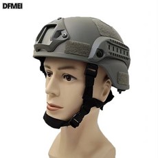 DFMEI 行動版戰術頭盔 特種兵導軌作戰頭盔CS戶外防護裝備登山, 1個, 深空灰:均碼