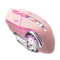 MARAH 藍芽滑鼠, 2.4G+藍芽 Type-c充電 粉色, 粉色, MGR260