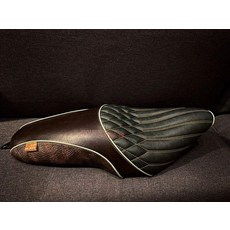 레블 500 시트 텐덤 쿠션 안장 튜닝 교체용 커스텀 리어 앞좌석 핸들 블랙 디아블로, 빈티지 스타일E 얇은, cm1100