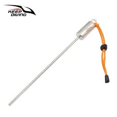 潛水搖鈴叮叮棒不銹鋼敲瓶器水下探棒帶刻度自響含手繩SSA-DD30 潛水鈴鐺 水中搖鈴 叮叮棒 水中搖鈴, 橘色