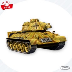 아카데미 13502 독일 노획형 T-34 76 747(R) 1대35 전차 모델 픽앤코401