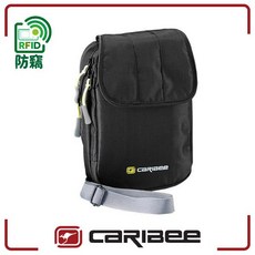 Caribee RFID 防盜側背護照錢包 (黑), 黑
