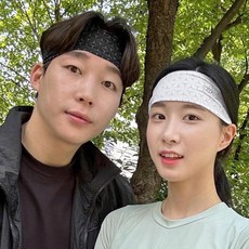 그루브스타 윙스 헤어밴드, 멜란지 블랙, 1개