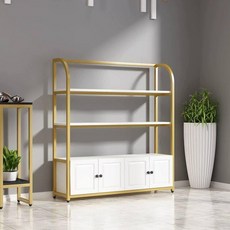 화장품 진열장 장식장 화장품진열장 80x35x150 향수 4단 오픈형 수납장 조명, 100x29x150 4문형