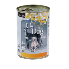 惜時 Us Dog 愛犬主食罐 牛肉風味, 400g, 1個, 雞肉風味