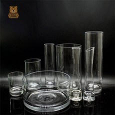 풀드림몰 원통 유리 화병 12x30cm 수경화병