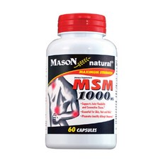 MASON natural MSM 1000 毫克膠囊, 60顆, 1罐