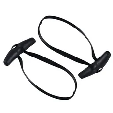 핫세일 1쌍 풀업 핸들 고무 그립 헤비 듀티 케이블 머신 웨이트 리프팅 헬스 장비 (헬스장 운동용), 02 Black