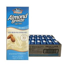 매일 아몬드 브리즈 언스위트 무당 190mlx24개x2박스, 48개, 190ml