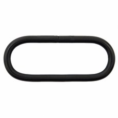 糊塗鞋匠 優質鞋材 N317 橢圓扣 橢圓環 包包扣 皮帶扣 腰帶扣 背帶扣環 包包扣環 調節扣, 電泳黑