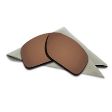 오클리 스플릿 샷 다양한 옵션용 긁힘 방지 편광 렌즈 교체용(파이어 레드), 어스 브라운