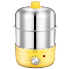 茶卓子 不銹鋼雙層蒸蛋器, 1個, 黃色（不含小碗）,1-99臺, N/A