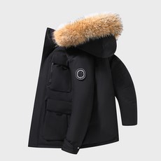 加厚極寒羽絨服 波司登同款情侶連帽短款棉服 運動保暖棉大衣外套