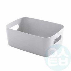 위블리 플라스틱 바구니 소형, 1개, 화이트