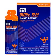 광동 아미노포션 에너지젤 BCAA 아미노산 14포 제로슈가, 1개, 630g