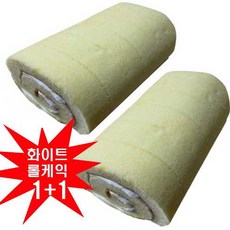 [국내생산 1+1] 장인의 손맛 롤케익 화이트 1+1=2개, 2개, 320g