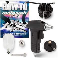 포인트제로 트리거 스타일의 싱글 액션 2cc 중력 공급 에어브러시 세트 - 0.3mm 노즐