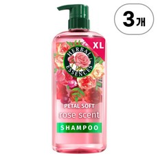 허벌에센스 XL 페탈 소프트 로즈 센트 샴푸 Herbal Essences XL Petal Soft Rose Scent Shampoo 650ml, 3개