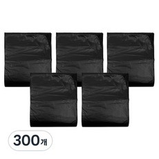 월드크린 분리수거 배접 비닐봉투 검정, 100L, 300개
