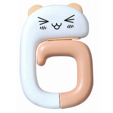 桌面小動物造型 掛鉤, 白貓