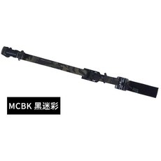 D.M.GEAR 多功能可調節織帶綁帶 適用於戶外工具與裝備固定, 1個, MCBK黑迷彩
