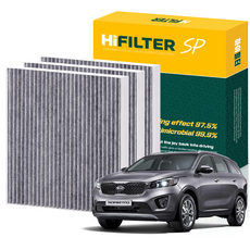 하이필터 기아 자동차 쏘렌토 활성탄 에어컨필터, 3개, 올 뉴 쏘렌토 (UM) HI-G007