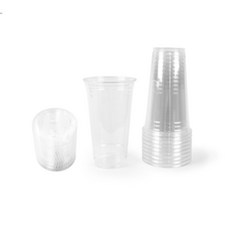 플로렌 테이크아웃컵 평면뚜껑 410ml 14oz 아이스커피일회용컵, 빨대미포함