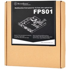 小白的生活工場*SilverStone 12.7mm薄型光碟機 槽位用多功能前置面板, 1個, SST-FPS01