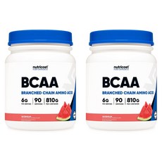nutricost BCAA支鏈氨基酸粉 西瓜口味, 2個, 800g