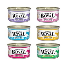 로얄 어드밴스 캔 콤보 (1box/24개입) 고양이 캔 간식 통조림, 어드밴스 콤보, 85g, 24개