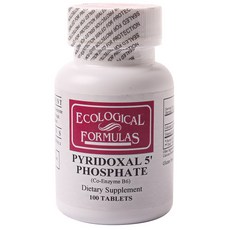 ECOLOGICAL FORMULAS 吡哆醛5'磷酸鹽片劑, 1個, 100 件