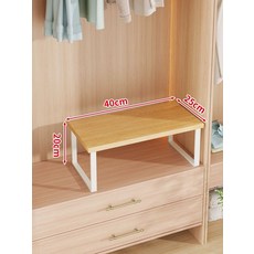 진열장 선반 미니 엔틱 하얀색 저다층 주방, 1단, 화이트 내추럴 우드 40x25x20cm