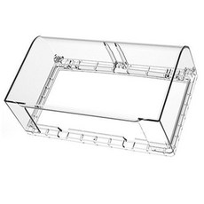 超熱賣 加高插座防水蓋 86型開關塑料自粘貼式防濺盒 加高大號粘貼雙聯86型電源開關 保護蓋加高防水盒 插座防濺盒, 1個, 透明, 透明