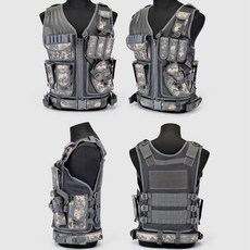 戰術背心 網狀透氣 夏季馬甲 軍迷CS野戰戶外 防護, 1個, ACU迷彩