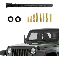 FSTURIOS 자동차 나선형 안테나 7인치 유연한 PVC 고무 차량 마스트 교체 최적화된 FMAM 수신을 위한 방수 오토 토퍼 쇼트 액세서리