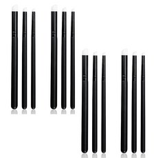 유니믹스 미니 블렌딩 브러쉬 카드 제작용 드라이 미니어처 페인팅 세트 배경 블렌더 페인트 브러쉬 작은 디테일 페인팅 수채화 브러쉬 (3개 세트), Black, 6